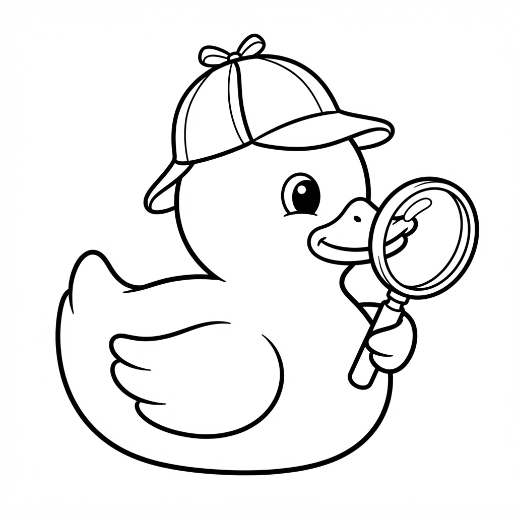 Detective Duck cut-out preview