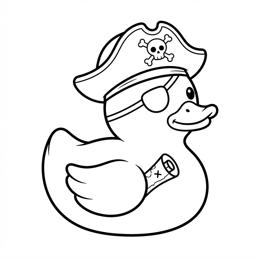 Pirate Duck cut-out preview